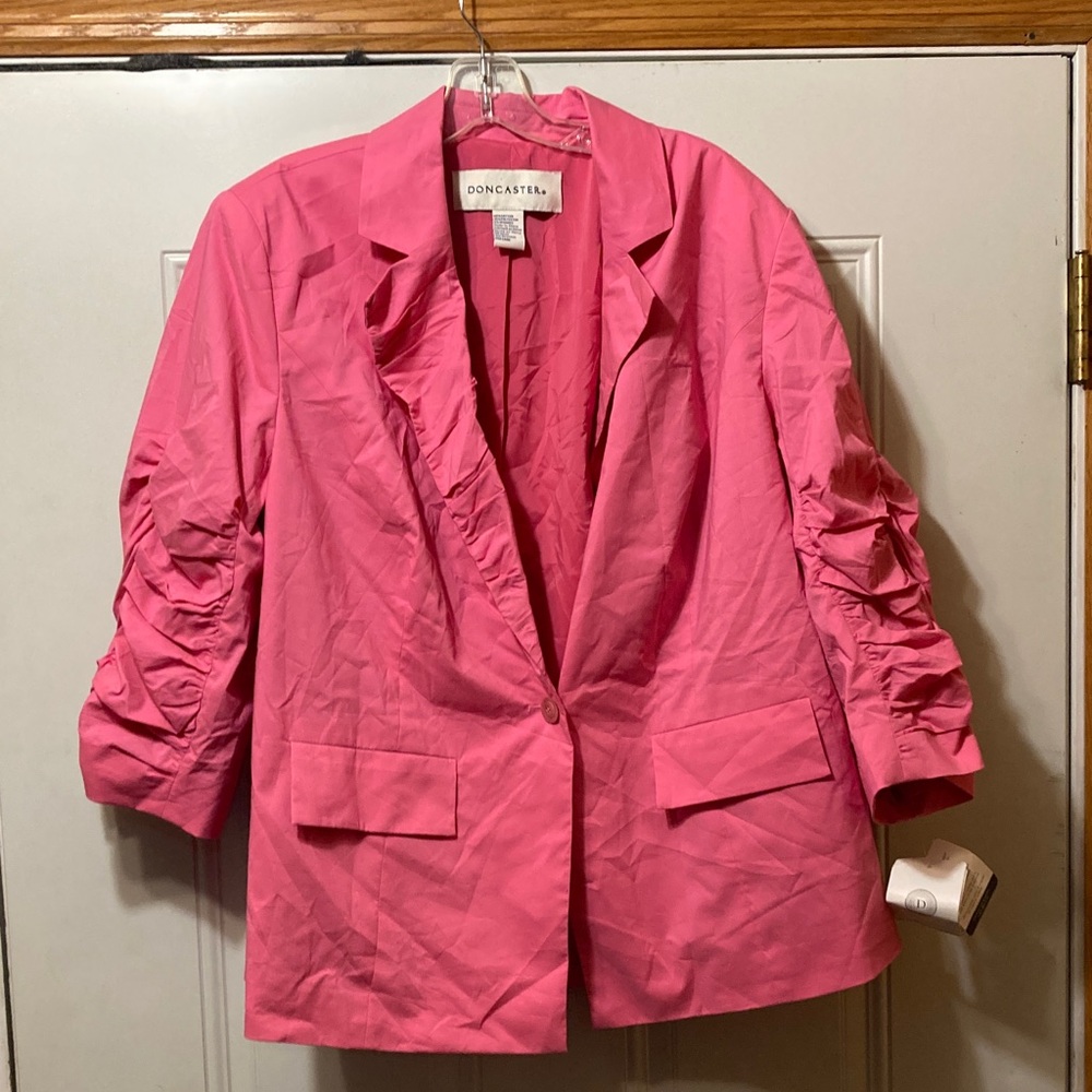 Doncaster‎ Vibrant Pink Women's Blazer 16W NWT
